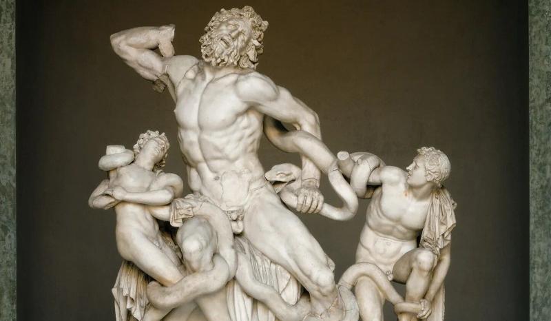 Groupe Laocoon et ses fils, chef-d’œuvre du sculpteur grec hellénistique